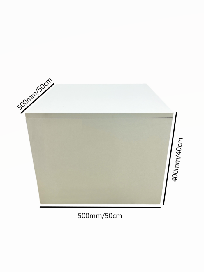 Window Display Plinth 500x500x400mm - White