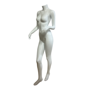 Female Fiberglass Mannequin - Gloss White