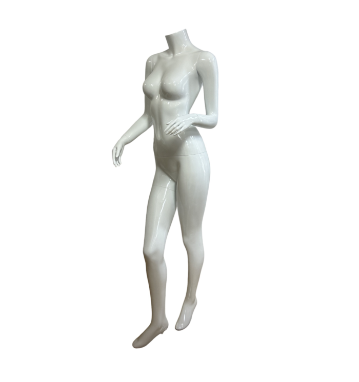 Female Fiberglass Mannequin - Gloss White