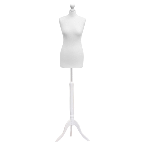 Female Tailors Dummy Bust Size 10/12 - White