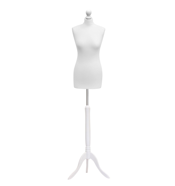 Female Tailors Dummy Bust Size 10/12 - White