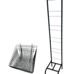5 Tier Basket Stand For Bread Crisps Snacks - Black