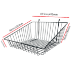 5 Tier Basket Stand For Bread Crisps Snacks - Black