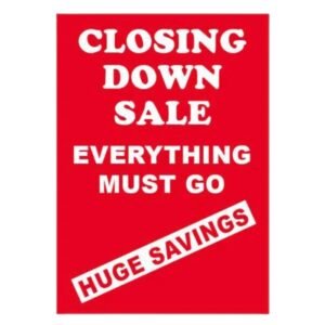 Closing Down Sale