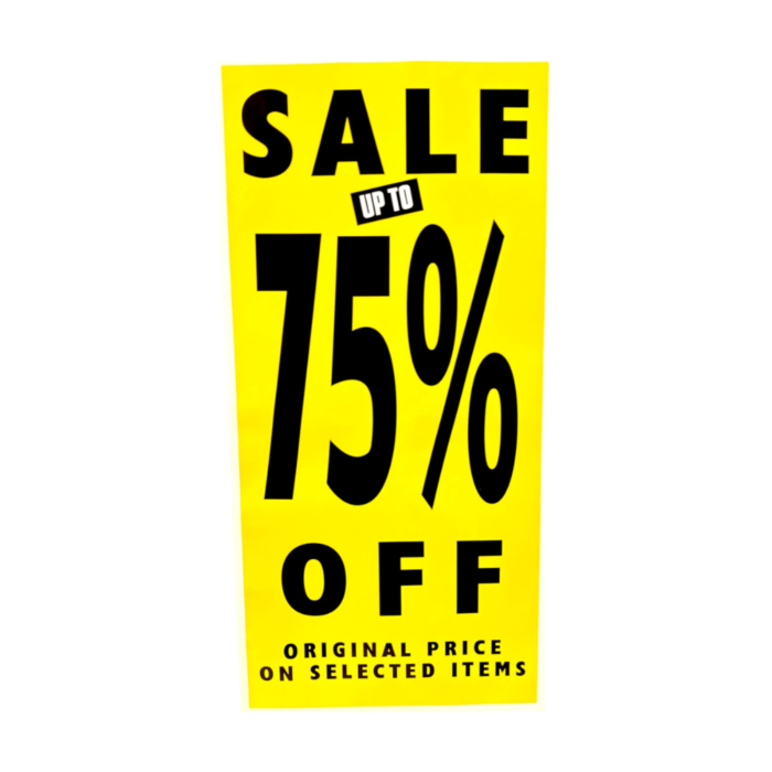 SALE Up to 75% OFF -Yellow