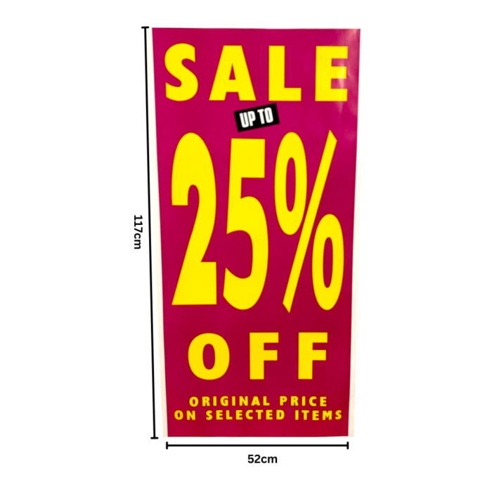 Premium Discount Poster for Retail Promotions-Red