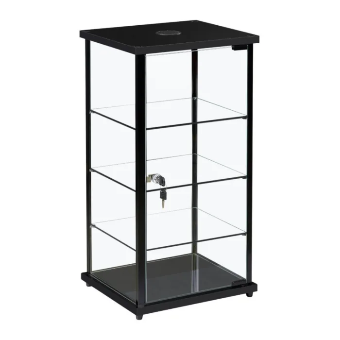 Black Aluminium Display Cabinet