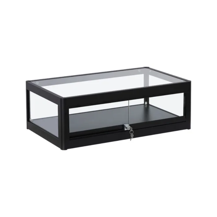 Black Glass Countertop Display Case