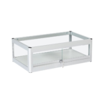 Silver Aluminium Glass Countertop