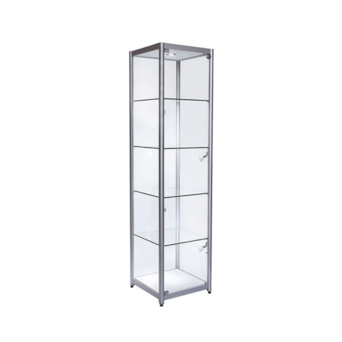 aluminium-tower-showcase-with-single-door-198cm-x-40cm-x-40cm-medium