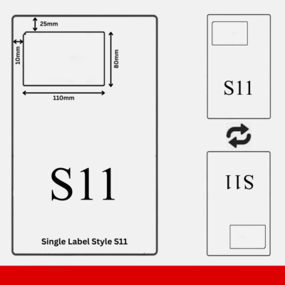 S11 A4 Integrated Labels 110x80mm – Multi-Carrier Shipping Labels
