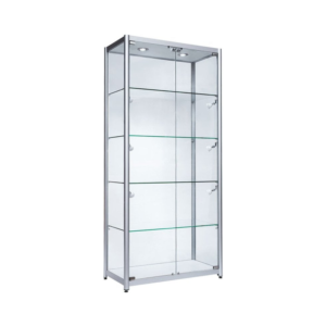 aluminium-tower-showcase-with-single-door-198cm-x-140cm-x-40cm-extra-wide