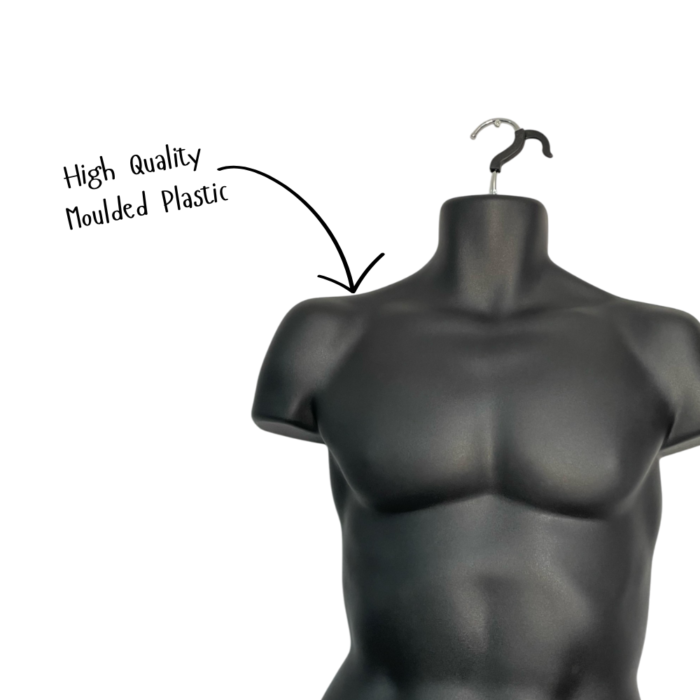 black male hanging Body form, retail display mannequin, H960mm