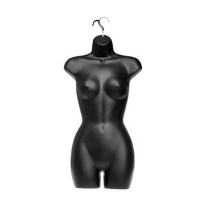 Black Female Hanging Body Form | Retail Display Mannequin – H870mm