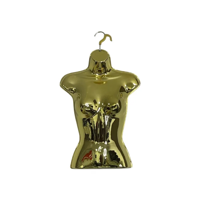 Gold Gloss Female Hanging Half Body Form