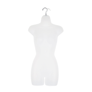 White Frosted Female Hanging Body Form