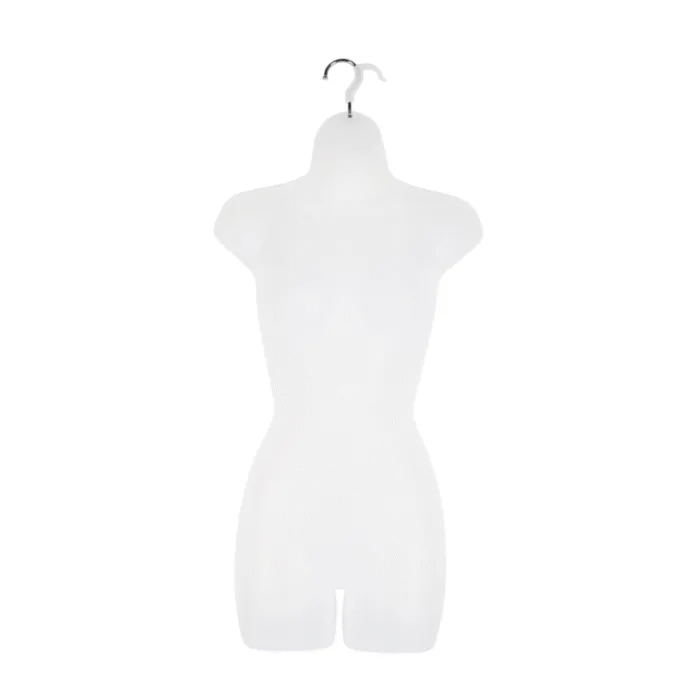 White Frosted Female Hanging Body Form