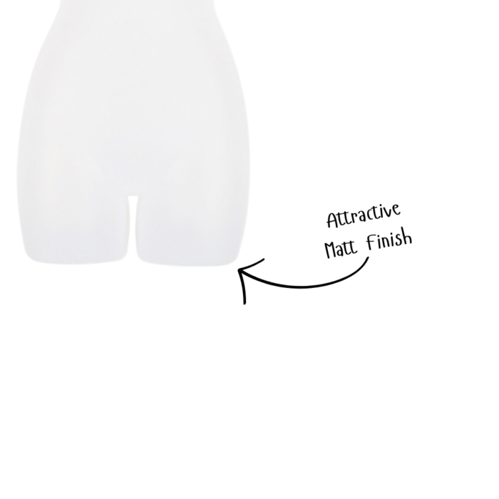 White Frosted Female Hanging Body Form