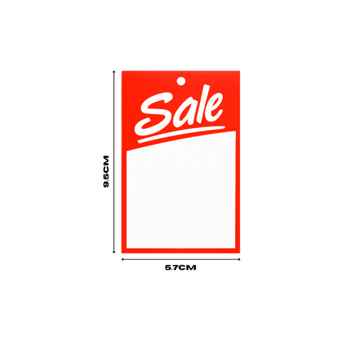 Medium Red Sale Hanger Tickets
