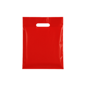 Small Plastic red carrier bags – bulk plain red carrier bags for retail and events