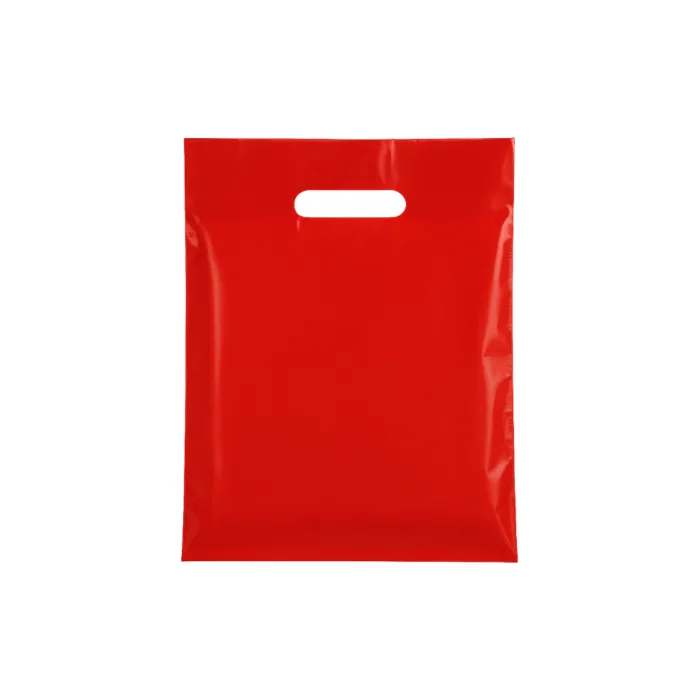 Small Plastic red carrier bags – bulk plain red carrier bags for retail and events