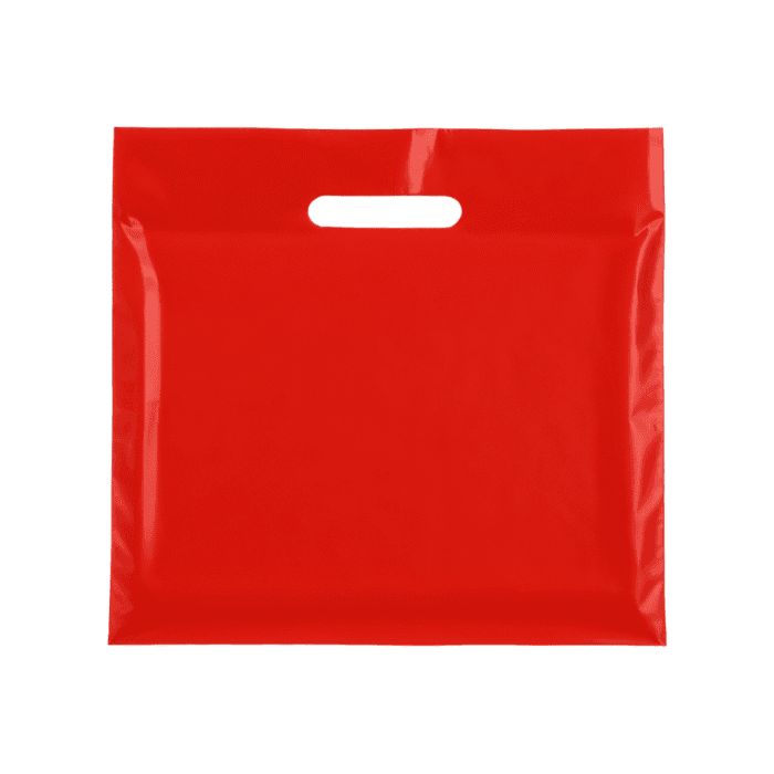 Large Plastic red carrier bags – bulk plain red carrier bags for retail and events