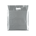 Medium Plastic silver carrier bags – bulk plain red carrier bags for retail and events