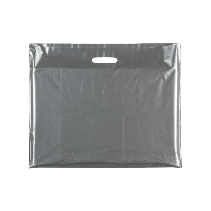 Large Plastic silver carrier bags – bulk plain red carrier bags for retail and events