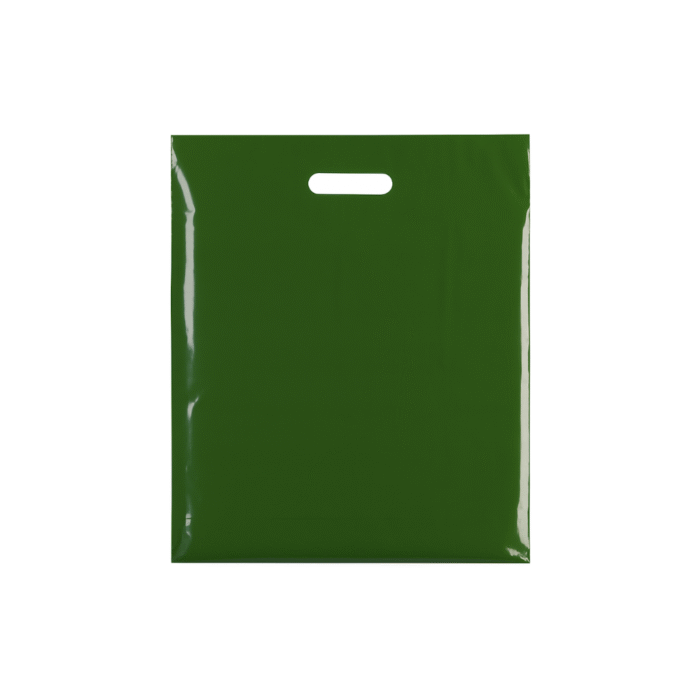 Small Plastic Harrods green carrier bags – bulk plain green carrier bags for retail and events