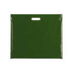 Large Plastic harrods green carrier bags – bulk plain green carrier bags for retail and events
