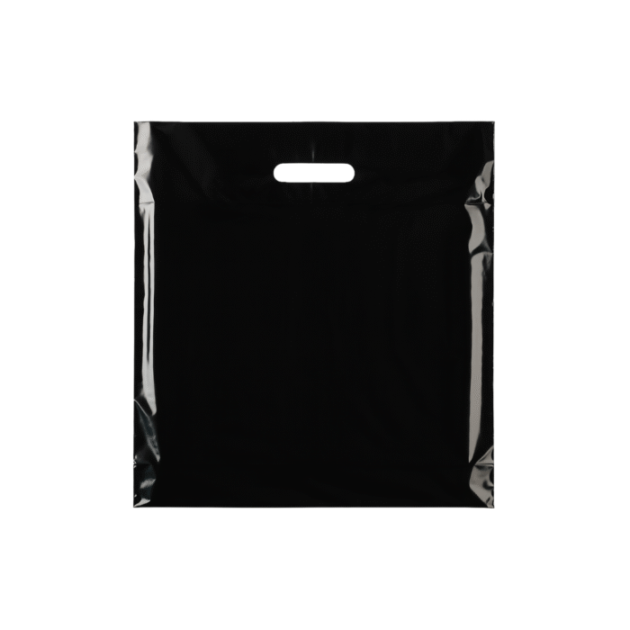 Small Plastic black carrier bags – bulk plain black carrier bags for retail and events