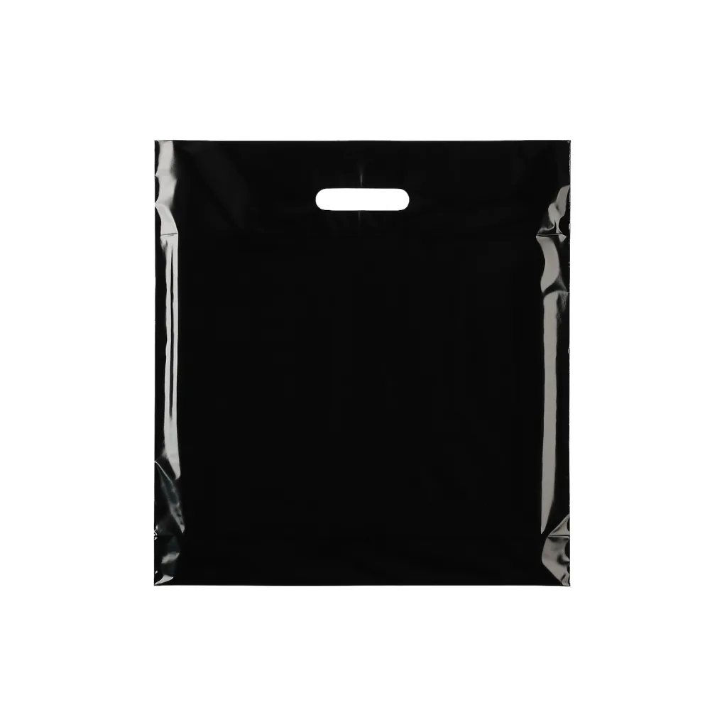 Small Plastic black carrier bags – bulk plain black carrier bags for retail and events