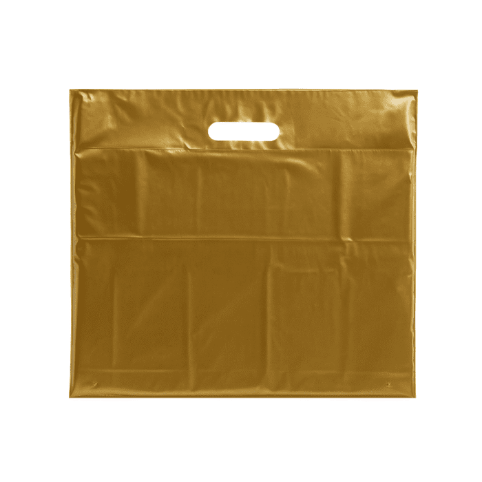 Large Plastic gold carrier bags – bulk plain hot pink carrier bags for retail and events