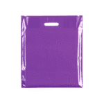 Medium Plastic purple carrier bags – bulk plain purple carrier bags for retail and events
