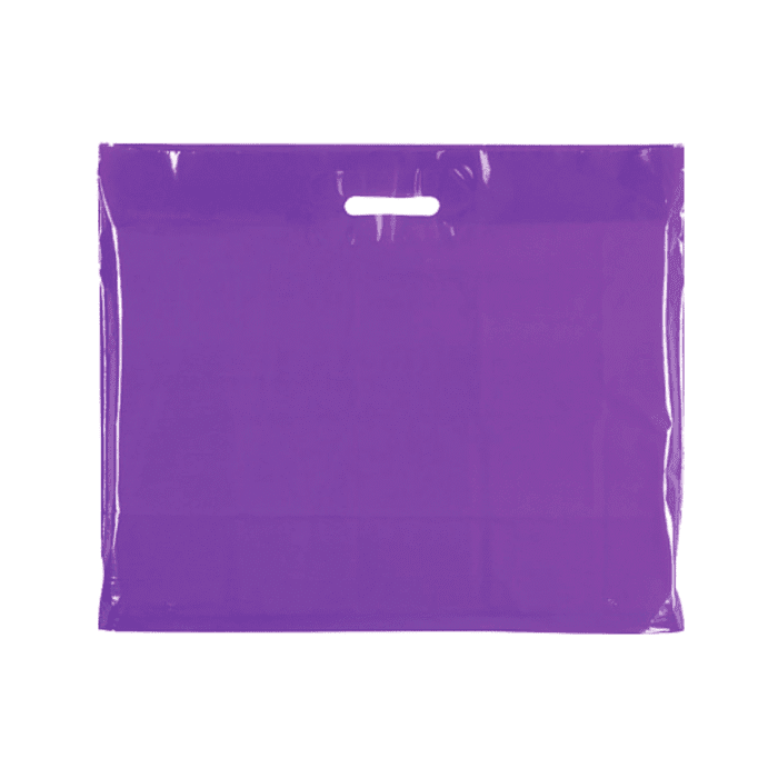 Large Plastic purple carrier bags – bulk plain purple carrier bags for retail and events