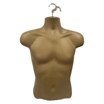 Gold Male Hanging Half Body Form | Retail Display Mannequin – H571mm