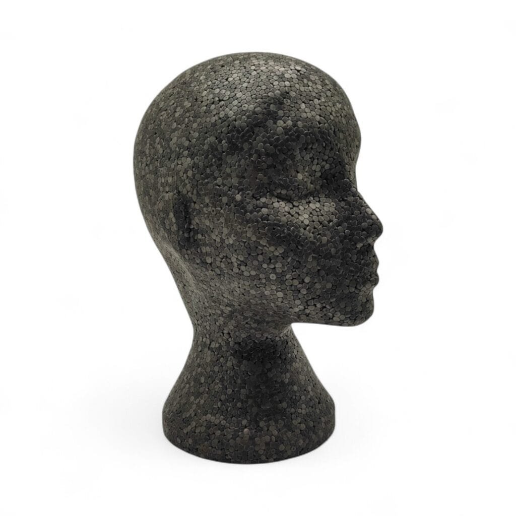 Buy Polystyrene Black Female Display Mannequin Head Dummy Wig Stand