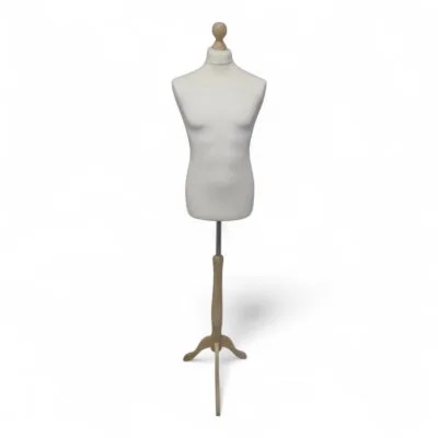 Male Tailors Mannequin Bust – Size 40 Cream