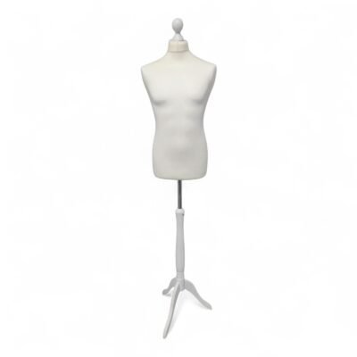 Male Tailors Mannequin Bust – Size 40 Cream