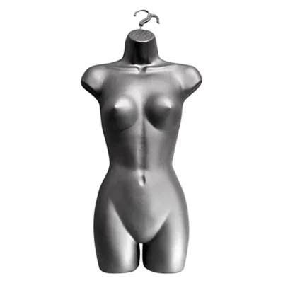 Silver Matt Female Hanging Half Body Form – H595mm