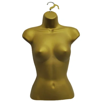 Gold Matt Female Hanging Half Body Form – H595mm