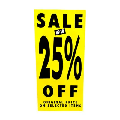 Sale Poster - Sale Up to 25% Off on Selected Items