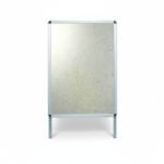 A1 silver A-board double sided pavement sign poster display with aluminium snap frame