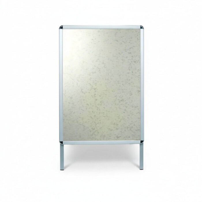 A1 silver A-board double sided pavement sign poster display with aluminium snap frame