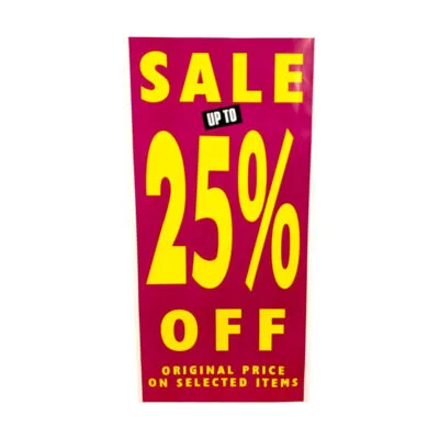 Sale Up to 25% Off Retail Promotion Poster