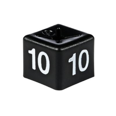 White on Black Size Cubes 'size 10'