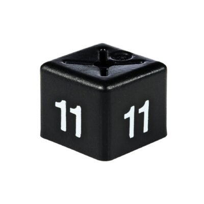 CUBEX 'Size 11' Size cubes - White on Black (Pack 50)