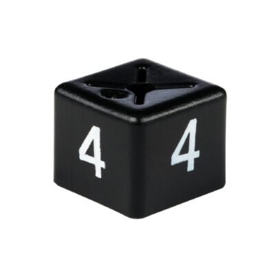 White on Black Size Cubes 'size 4'