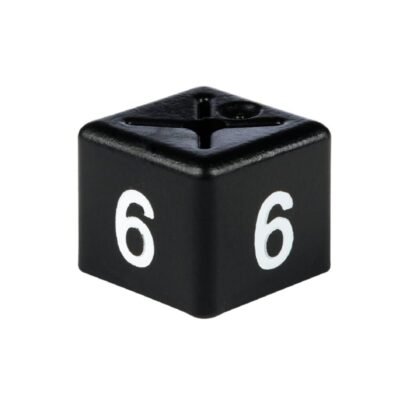 White on Black Size Cubes 'size 6'