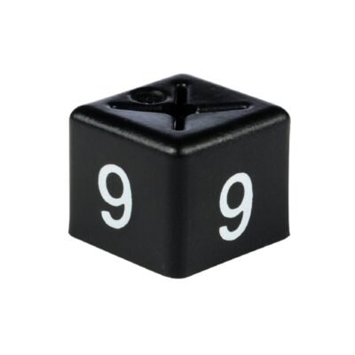 White on Black Size Cubes 'size 9'